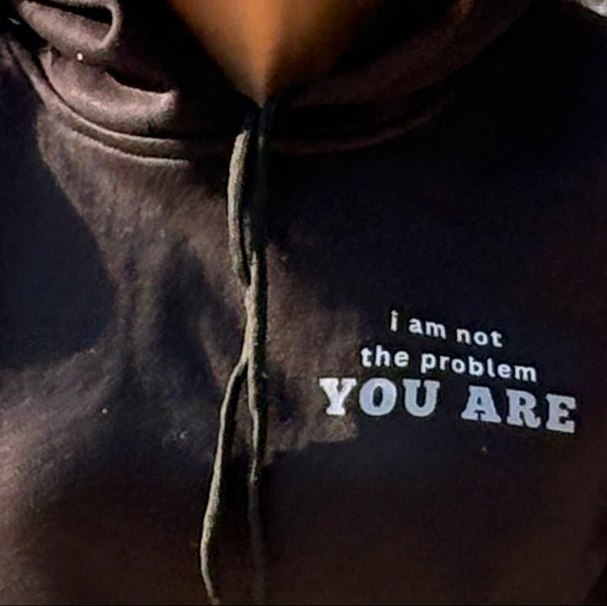 I am not | Pullover Hoodie | Unisex | Black