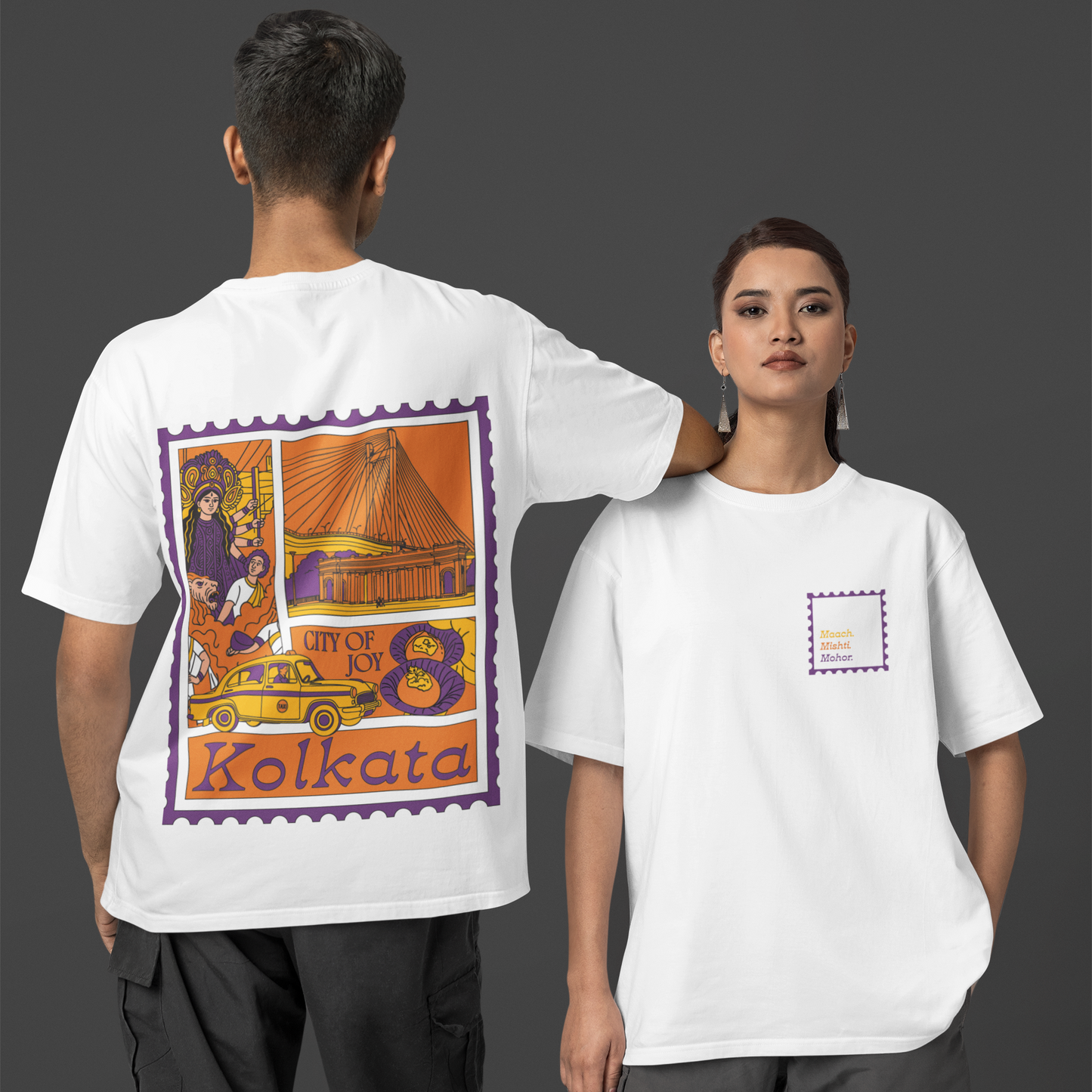 Kolkata | Oversized | Unisex | T-Shirt