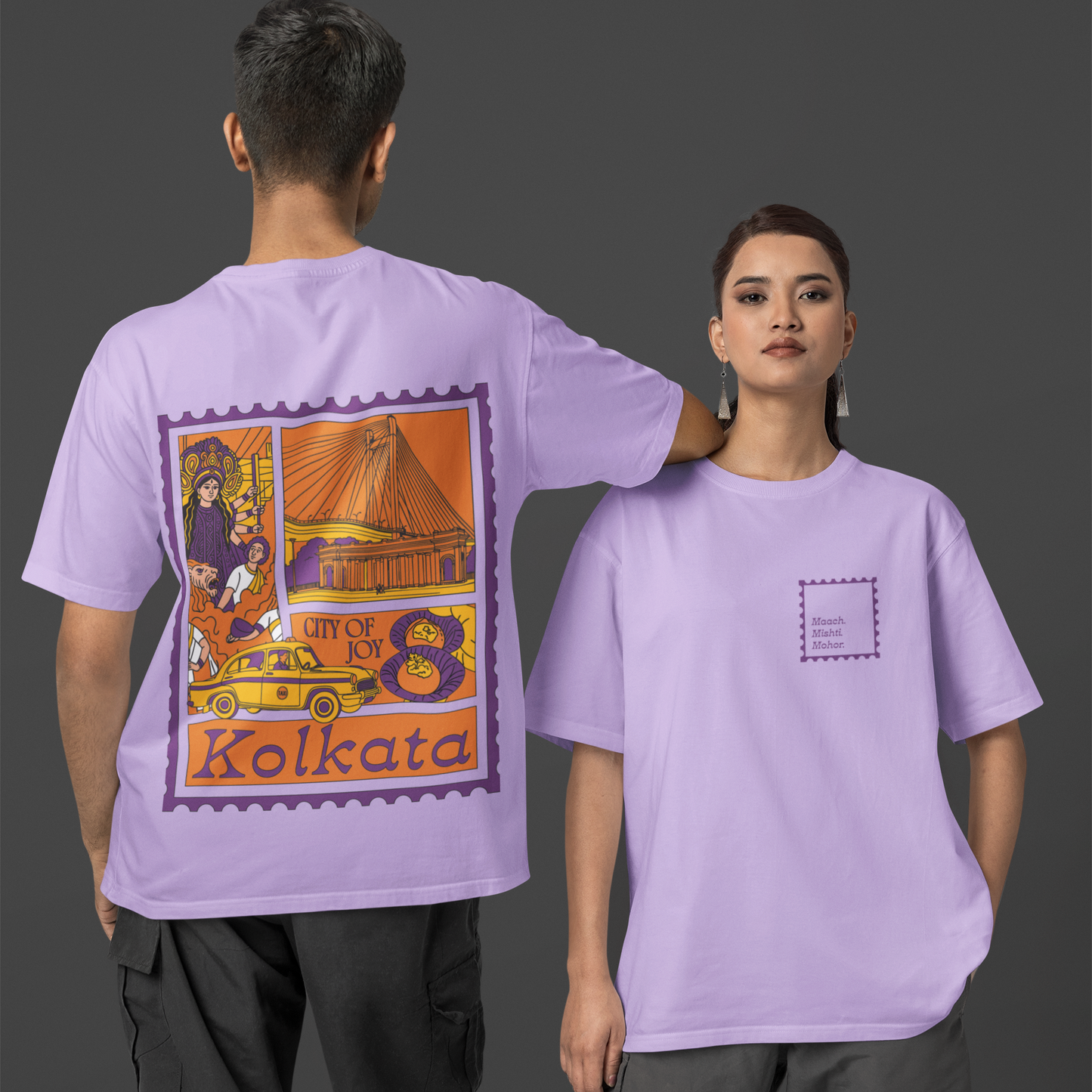 Kolkata | Oversized | Unisex | T-Shirt