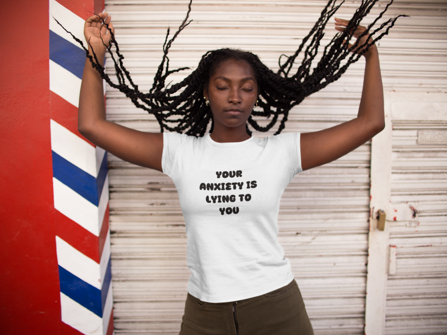 White | Printed | Regular Bio Wash TEE| WOMEN