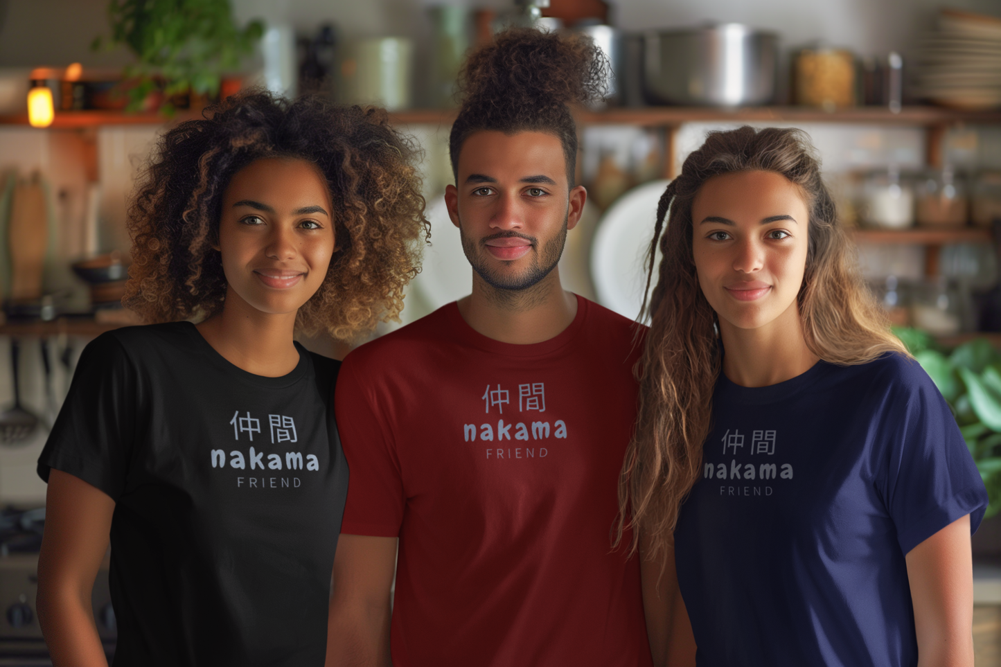 NAKAMA | FRIEND | UNISEX | Regular Fit Bio Wash T-Shirt