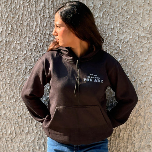 I am not  | Pullover Hoodie | Unisex | Black
