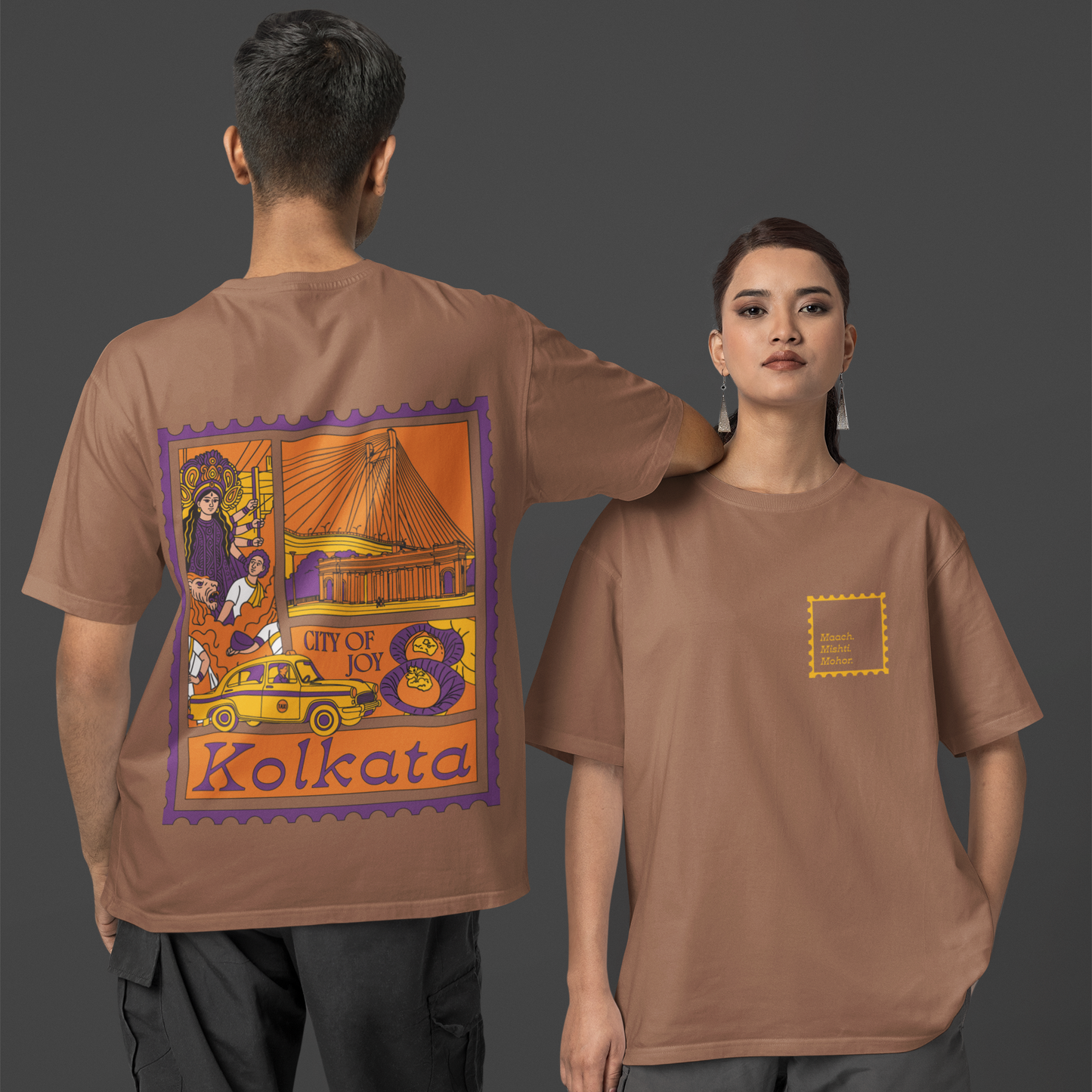 Kolkata | Oversized | Unisex | T-Shirt