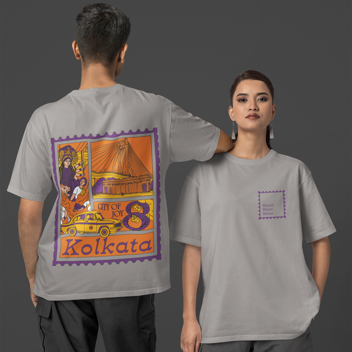 Kolkata | Oversized | Unisex | T-Shirt