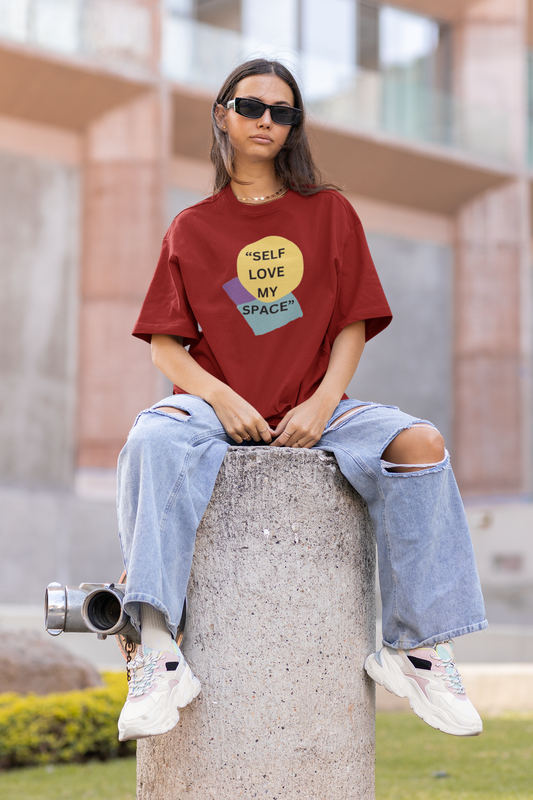 SELF LOVE MY SPACE | UNISEX | OVERSIZED COSY TEE | noice&toit