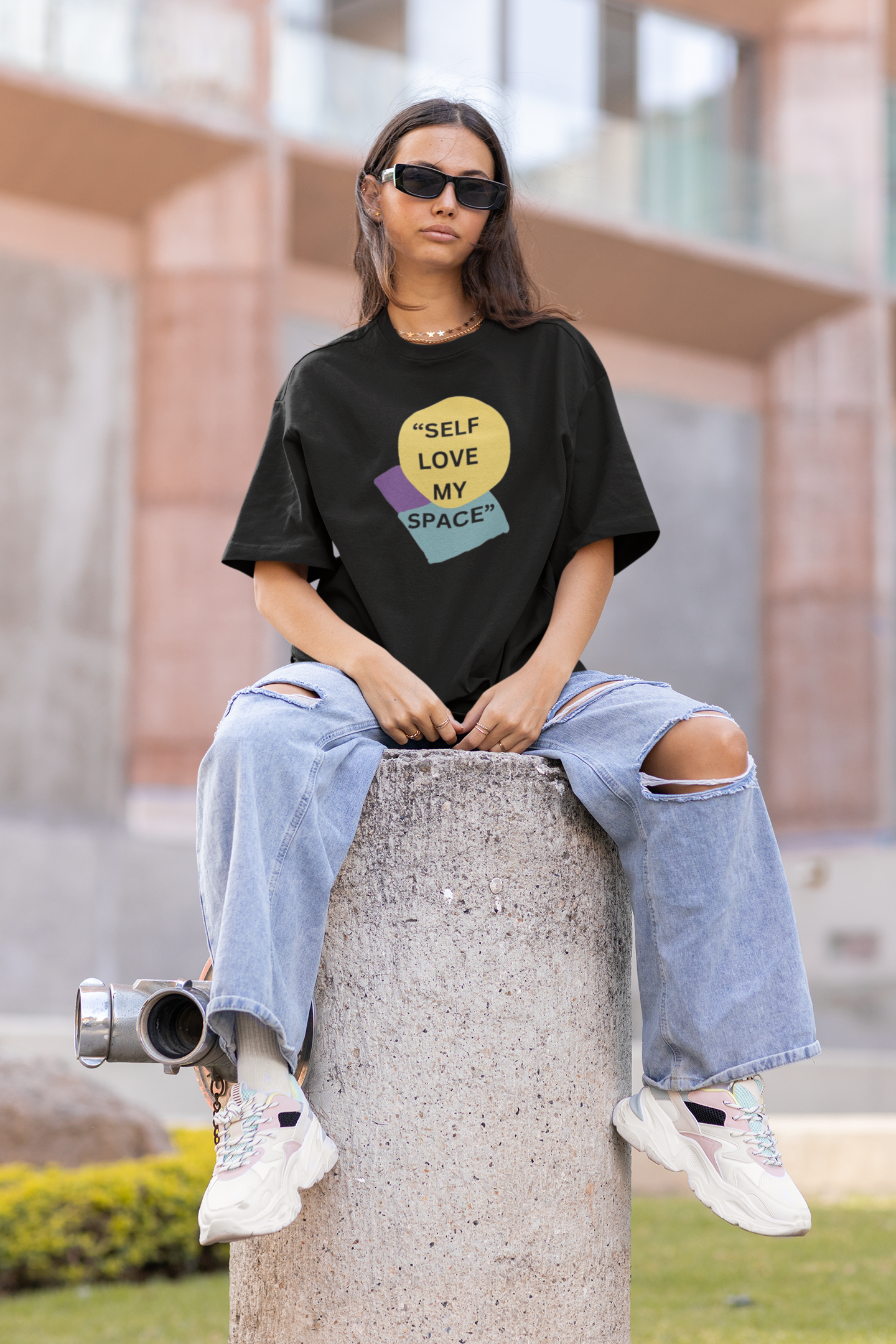 SELF LOVE MY SPACE | UNISEX | OVERSIZED COSY TEE | noice&toit