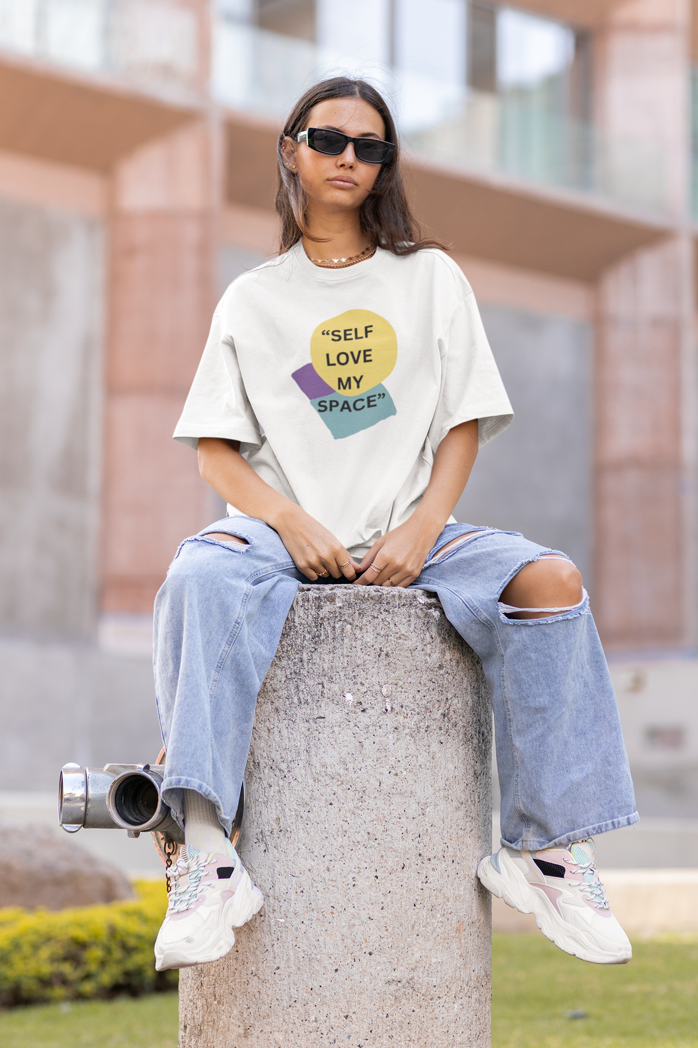 SELF LOVE MY SPACE | UNISEX | OVERSIZED COSY TEE | noice&toit